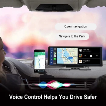 10.26 Palcový Kamera, Přední Zadní Kamera Bezdrátové Carplay A Android Auto Smart HD Dotyková Obrazovka Přehrávač Bluetooth Host