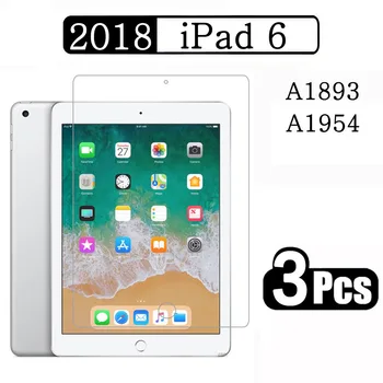(3 Balení) Tvrzené Sklo Pro Apple iPad 9.7 2018 6. Generace A1893 A1954 Plné Pokrytí Tablet Screen Protector Film