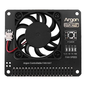3X Argon Ventilátor HAT Pro Raspberry Pi 4/ 3 Chladicí Ventilátor S Software Nastavitelná Rychlost / 40 mm Velký Ventilátor Pro Raspberry Pi4