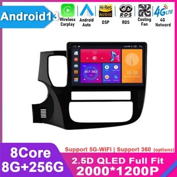 Android, 13 Auto Rádio Pro Mitsubishi Outlander 3 GF0W GG0W 2012-2018 4G Carplay Auto Multimediální 2din Autoradio