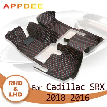 Auto koberečky pro Cadillac SRX (PĚT SEDADEL) 2010 2011 2012 2013 2014 2015 2016 Vlastní auto nohy Podložky automobilové koberce kryt