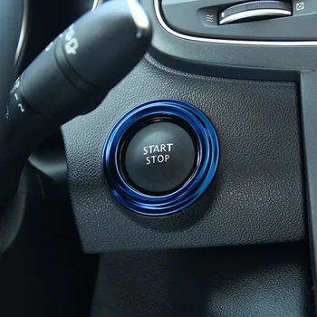 BJMYCYY Pro Renault Koleos 2017 2018 Příslušenství engine start stop tlačítko z nerezové oceli, dekorativní kroužek