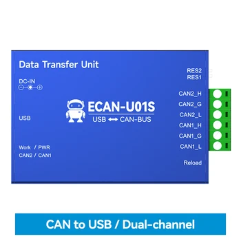 COJXU MŮŽE na USB CAN2.0 Converter Debugger ECAN-U01S Bus Analyzer USB2.0 CAN-BUS Obousměrná 2-Way Transceiver Portable Relé