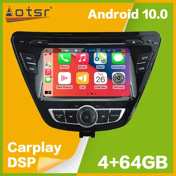 DSP Android 10 PX5/PX6 Auto GPS Navigace pro Hyundai Elantra 2014+ Auto Rádio audio Stereo Multimediální Přehrávač, Head Unit Carplay