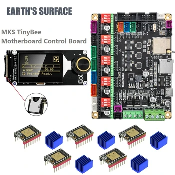 ES-3D Tiskárna Díly MKS TinyBee Desce Control Board ESP32 Fit Mini12864 3D Touch Wifi Ovládání Kompatibilní s A4988 A TMC2209