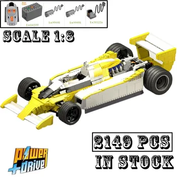 Klasický model RS10 měřítku 1:8 Formule 1 Závodní Auto Model Buiding Tvůrci Blok Cihly Vzdělávací Hračky pro Děti, Dárky k Narozeninám