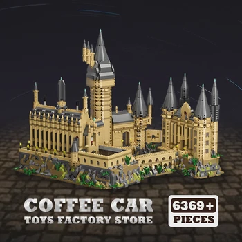 Kreativní Středověký Hrad Diamond MOC Bloky Magic Téma Školní Budovy Mini Cihly Set plastikový Model Děti, Hračky, Dárky pro Dospělé