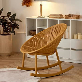 Moderní Designe, Židle Obývací Pokoj Dospělý Jednoduché Plastové Venkovní Ratanový Houpací Židle Office Sandalyeler Nordic Nábytek