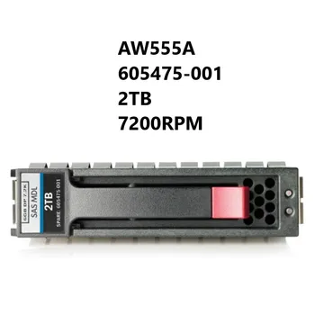 NOVÝ HDD AW555A 605475-001 2TB 7200RPM 3.5 v SAS-6Gbps Hot-Swap Pevný Disk Midline pro H+PE Modulární diskové Pole SAN 1040/2040