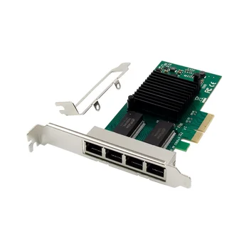 PCIE X4 1350AM4 Gigabit Server Síťové Karty 4 Elektrické Port RJ45 Serveru Průmyslové Vidění Síťová Karta