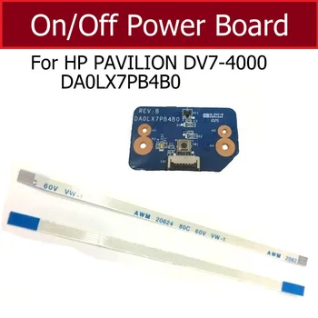 Pro HP Pavilion DV7-4000 DA0LX7PB4B0 Tlačítko Power Board ON OFF Power Board Konektor Flex Kabel Stuha Náhradní Díly