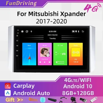 Pro Mitsubishi Xpander 2017 - 2020 2 Din Android Auto GPS Navigace Multimediální Přehrávač Hlavu Jednotka s Rámem Rádio Carplay