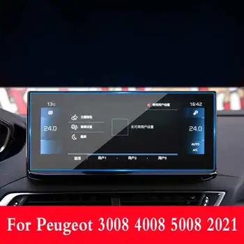 Pro Peugeot 3008 4008 5008 2021 Příslušenství Auto Navigtion Tvrzené Sklo LCD Obrazovky Ochranný Film Nálepku palubní Desce Stráž