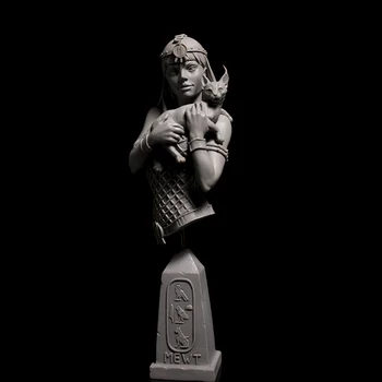 Pryskyřice Obrázek 1/10 starověké žena bojovník s kočkou POPRSÍ (S podstavcem ) Model Unassambled Nelakované Číslo Stavební Sada
