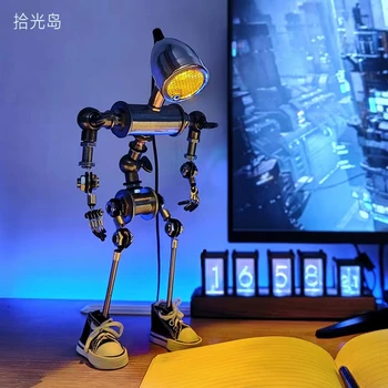 Punk herní počítač desktop dekorace dekorace atmosféru, světlo technologie smysl robot boy dar industriálním stylu
